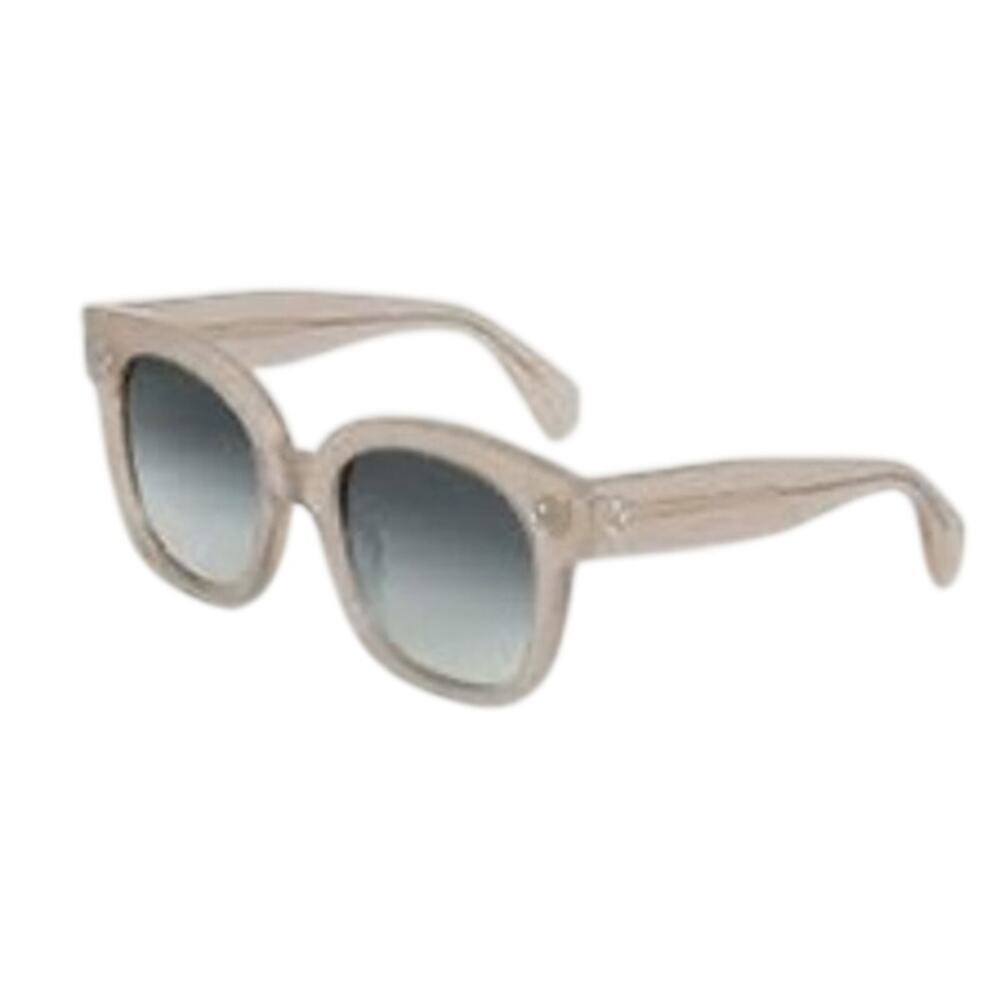 Celine NIB Oversize 3 Dot Acetate Square Sunglasses in Silver Glitter